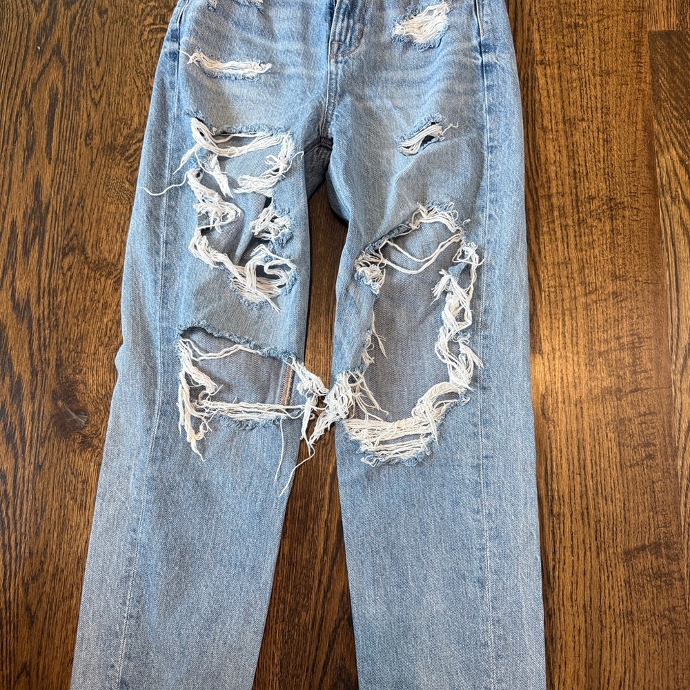 American Eagle Outfitters Ripped Light Blue Men's Jeans